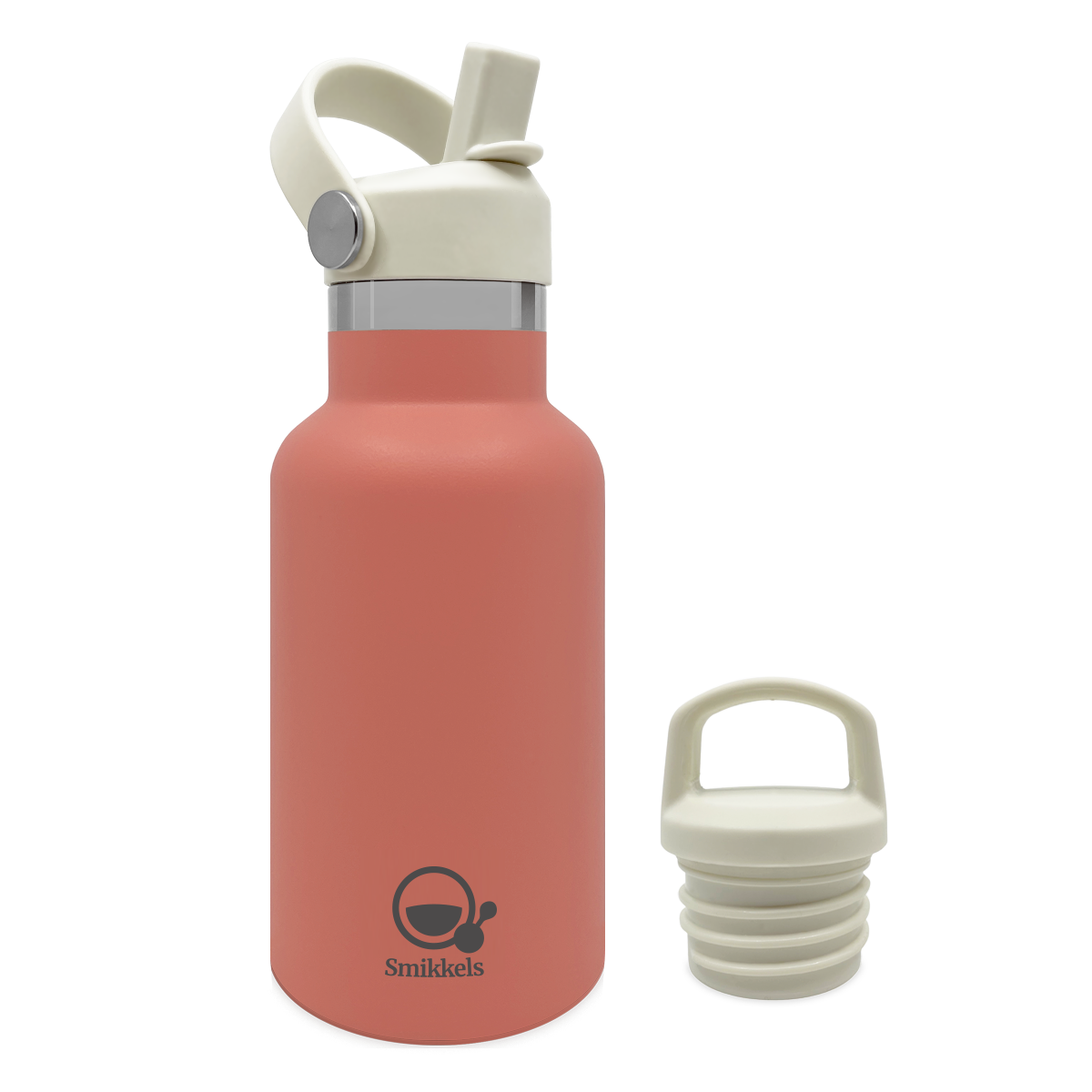 Smikkels RVS thermos drinkfles 350ml roze