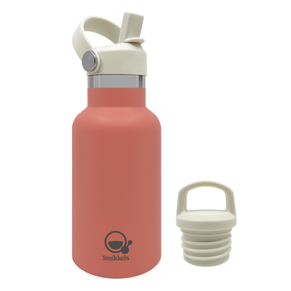 Smikkels RVS thermos drinkfles 350ml roze