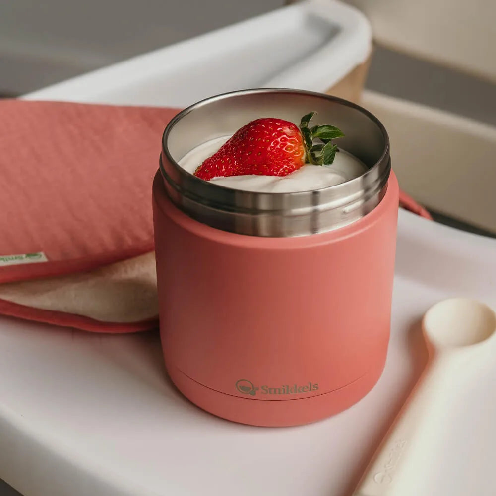 RVS Thermos lunchbakje roze Smikkels - Sfeerbeeld