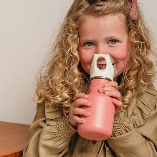 drinkfles-350ml-roze-smikkels