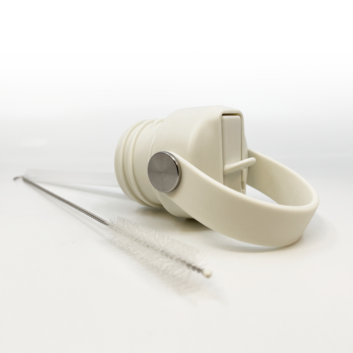 Witte rietjesdop voor Smikkels drinkflessen