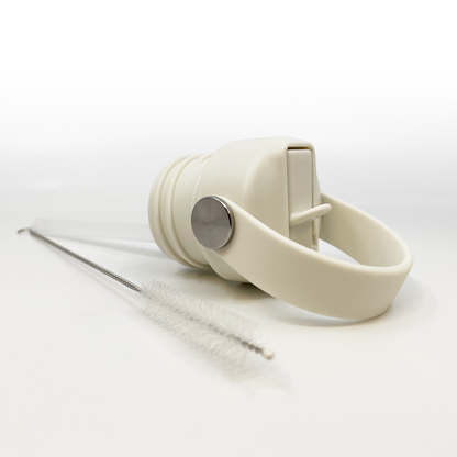 Witte rietjesdop voor Smikkels drinkflessen