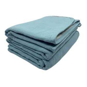 Hydrofiele babydoeken blauw Smikkels baby 60x60 - 100% Biologisch katoen