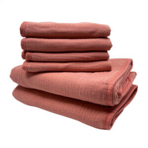 Set hydrofiele doeken en monddoekjes - Roze Smikkels