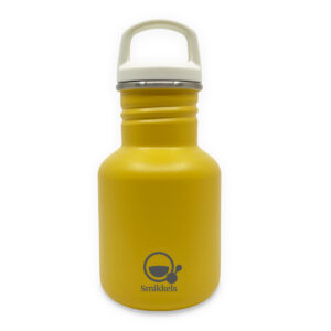 Drinkfles 350ml dop wit op fles geel - Smikkels