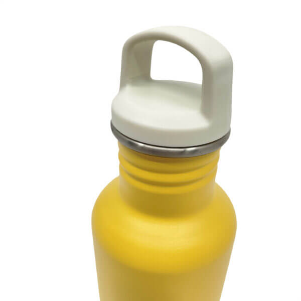 Drinkfles 350ml geel met dop wit - Smikkels