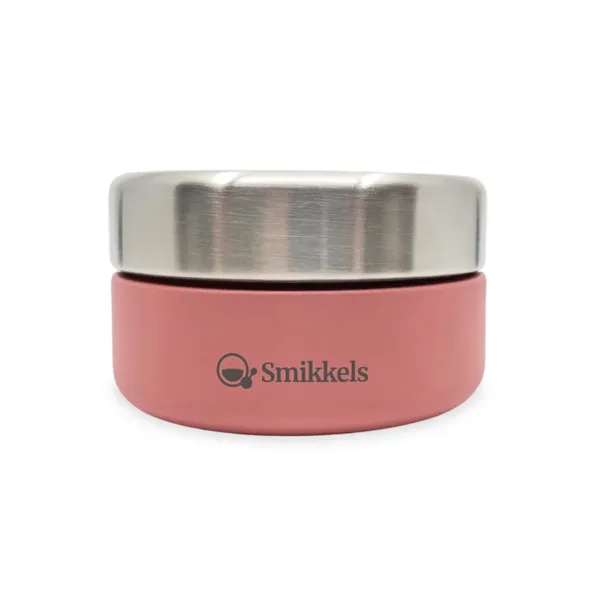 Duurzaam RVS Fruitbakje 280ml roze- Smikkels