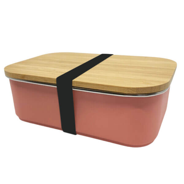 Lunchbox roze elastiek zwart Smikkels